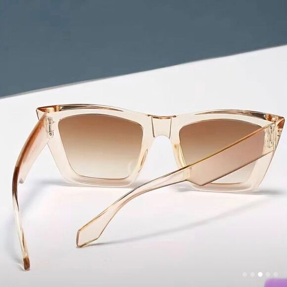 Cat Eye Sunglasses Women Square Cateye Frames Vintage Classic Sun Glasses - Picture 3 of 4